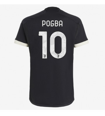 Lacne Muži Futbalové dres Juventus Paul Pogba #10 2023-24 Krátky Rukáv - Tretina